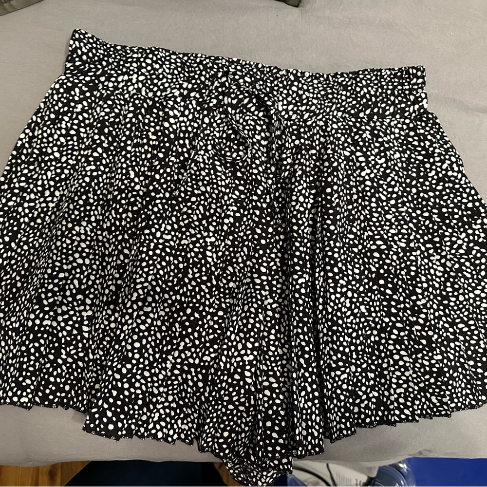 Black and White Polka Dot Shorts